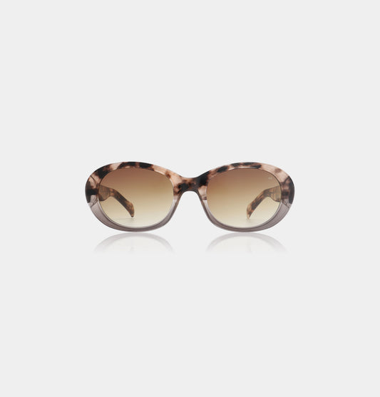 A. Kjaerbede Anma Sunglasses in Coquina / Grey Transparent
