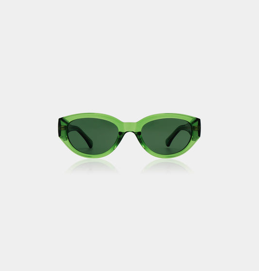 A. Kjaerbede Winnie Sunglasses in Light Olive Transparent