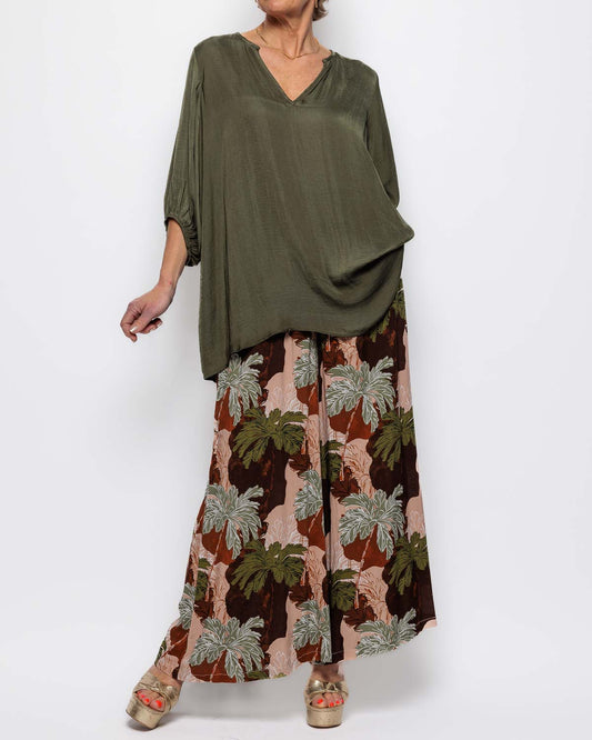 Haven Barbados Relaxed Top in Khaki