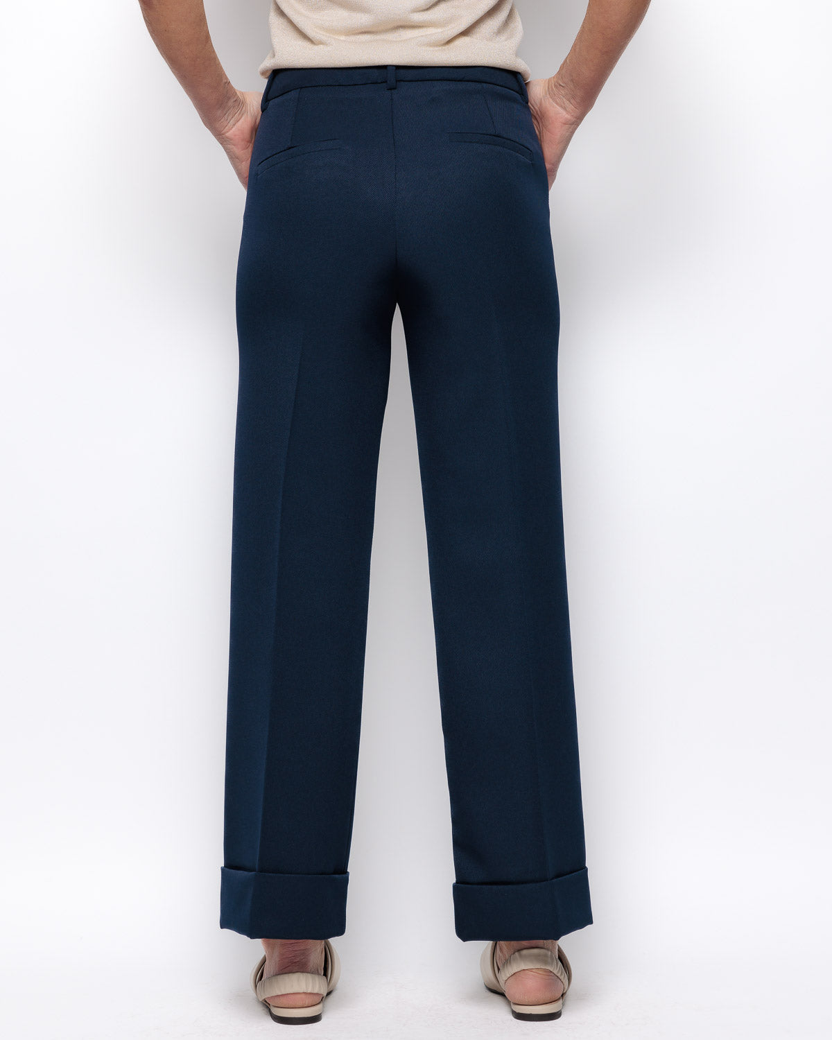 Emme Marella Babila Trouser in Mightnight Blue