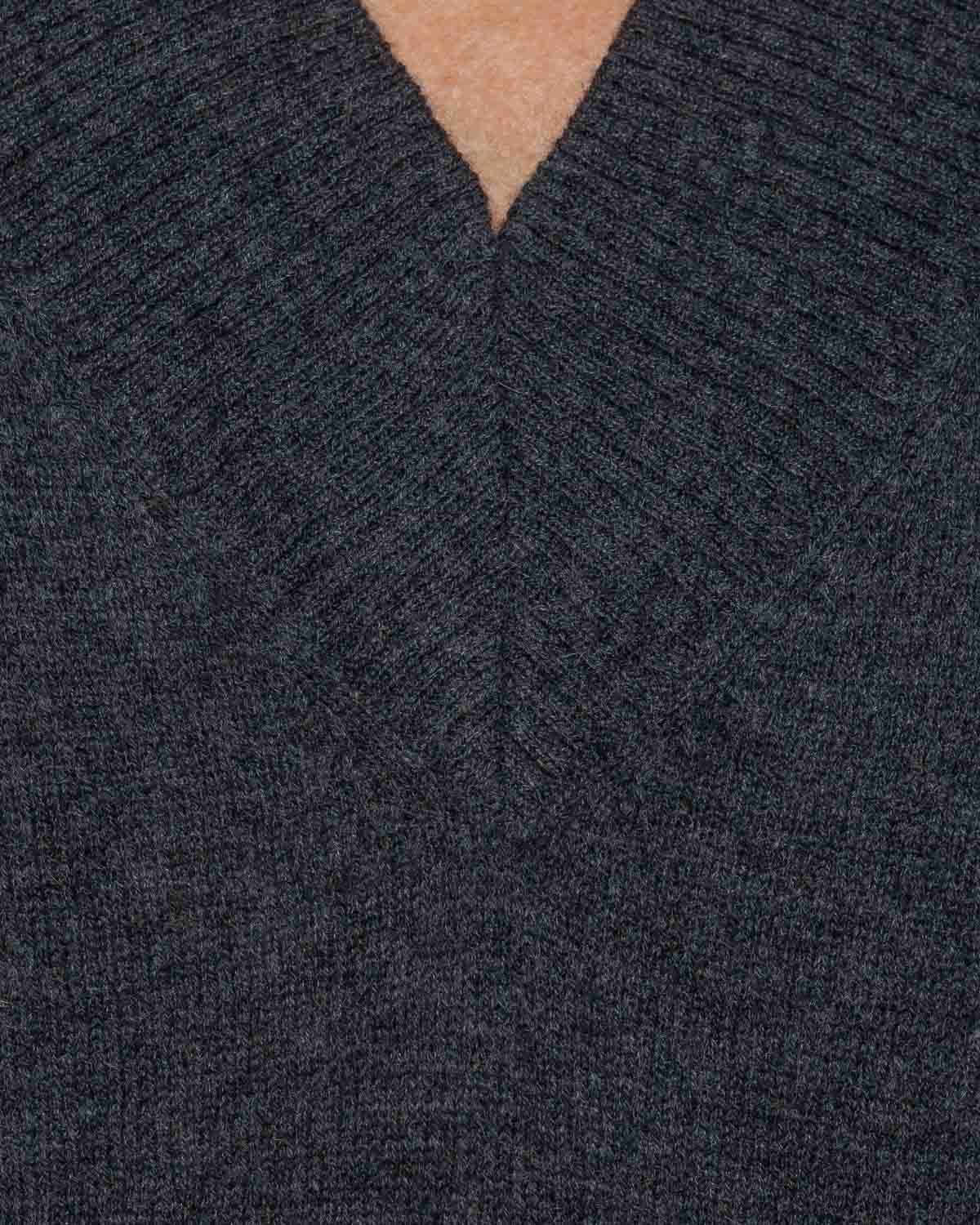 Part Two Hevin Cashmere Knit in Dark Grey Melange