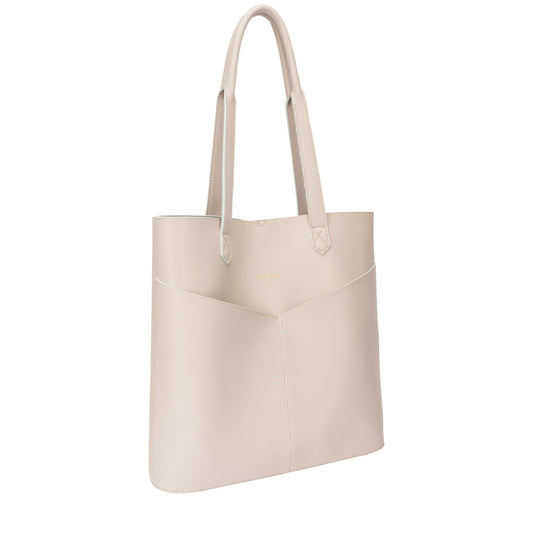 Every Other Twin Strap Portrait Tote in Taupe