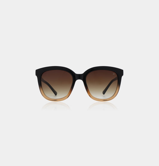 A. Kjaerbede Billy Sunglasses in Black / Brown Transparent