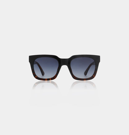 A. Kjaerbede Nancy Sunglasses in Black Demi Tortoise