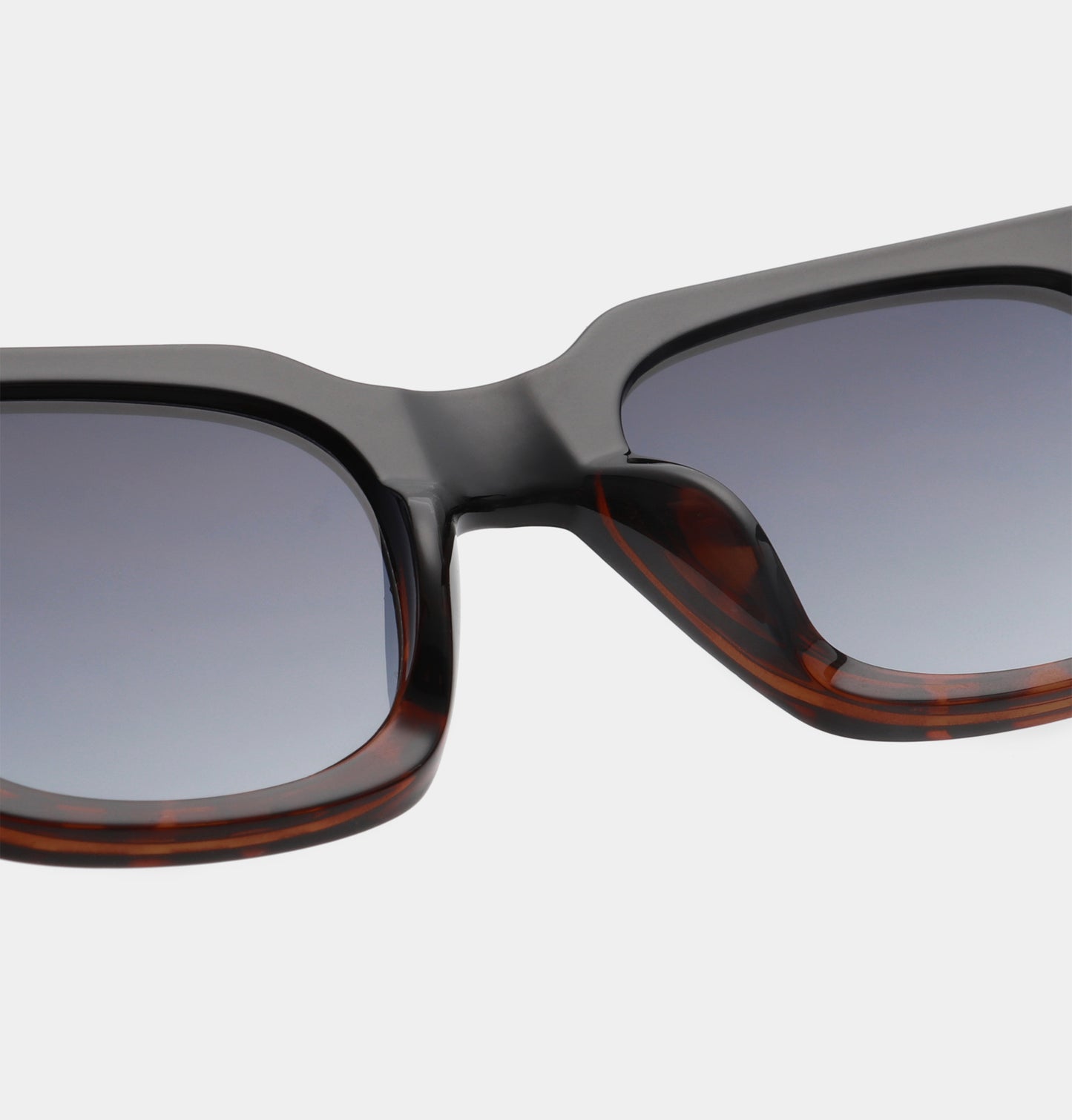 A. Kjaerbede Nancy Sunglasses in Black Demi Tortoise