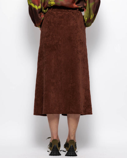 Sorbet Elderberry Skirt in Chocolate Brown