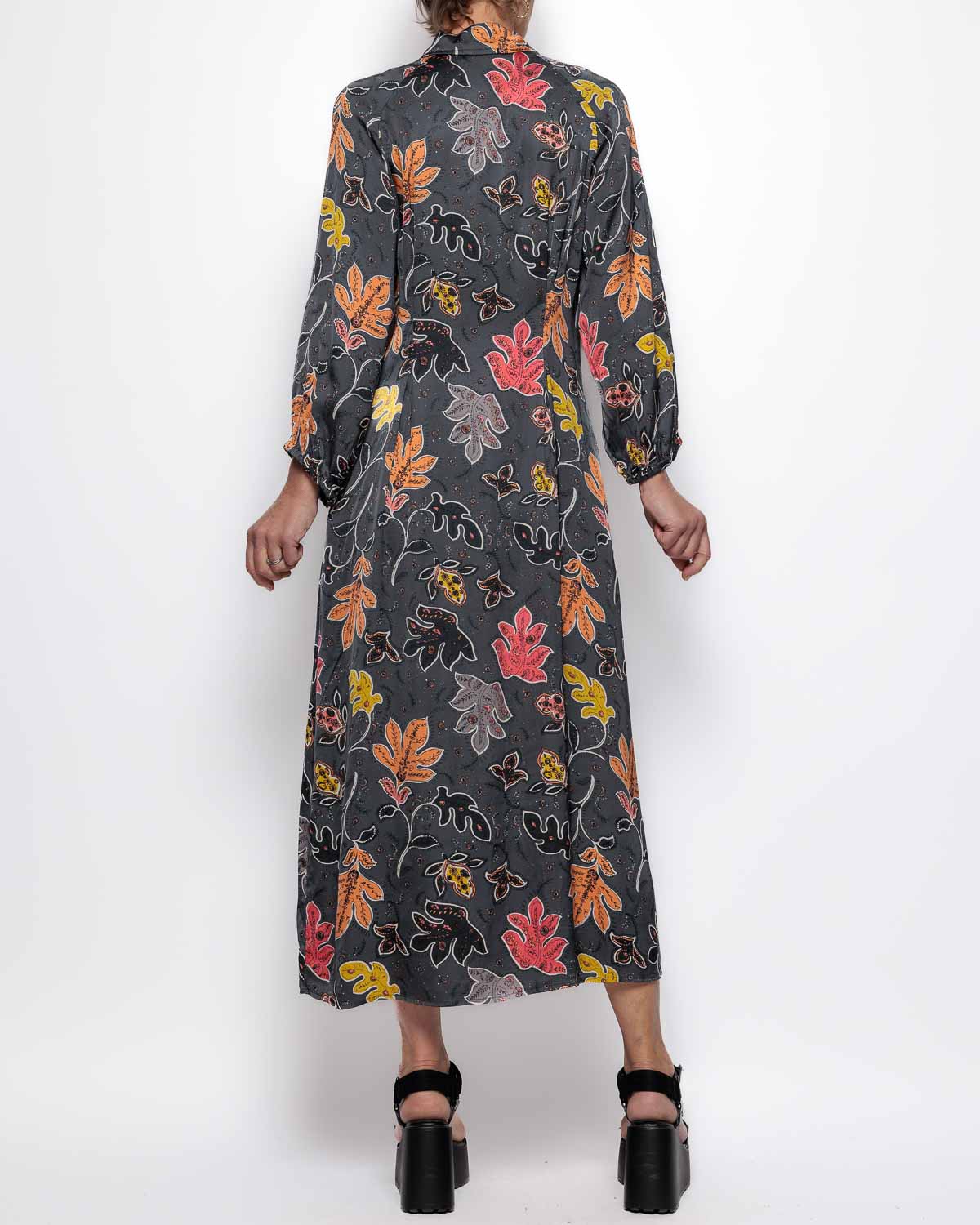 Part Two Charla Dress in Magnetic Botanical