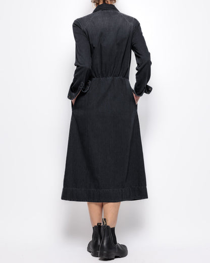FIVE Railey Denim Dress in Noir
