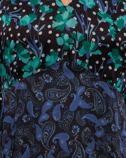 Primrose Park Maggie Dress in Blue Paisley