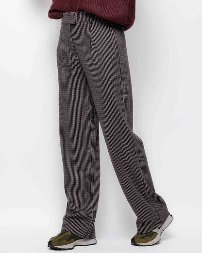 ICHI Kate Patterned Trouser in Port Royale