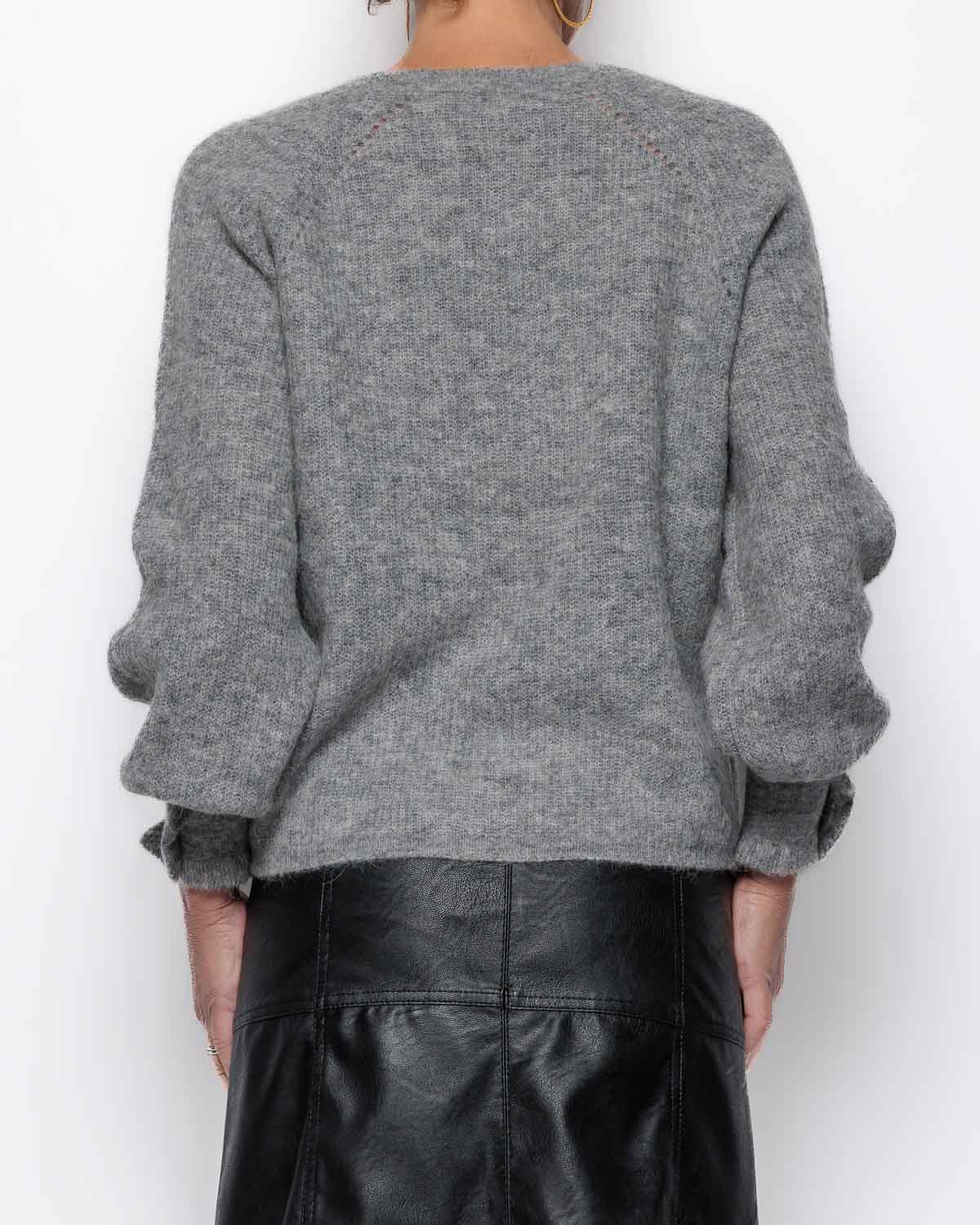Mos Mosh Talli Sweater in Grey Melange