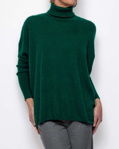 Absolut Cashmere Clara Rollneck in Bouteille Green