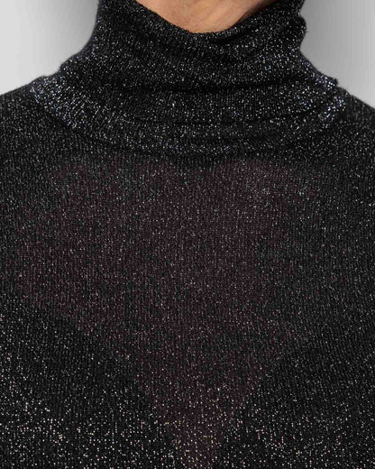 ICHI Toronto Rollneck in Meteorite with Silver