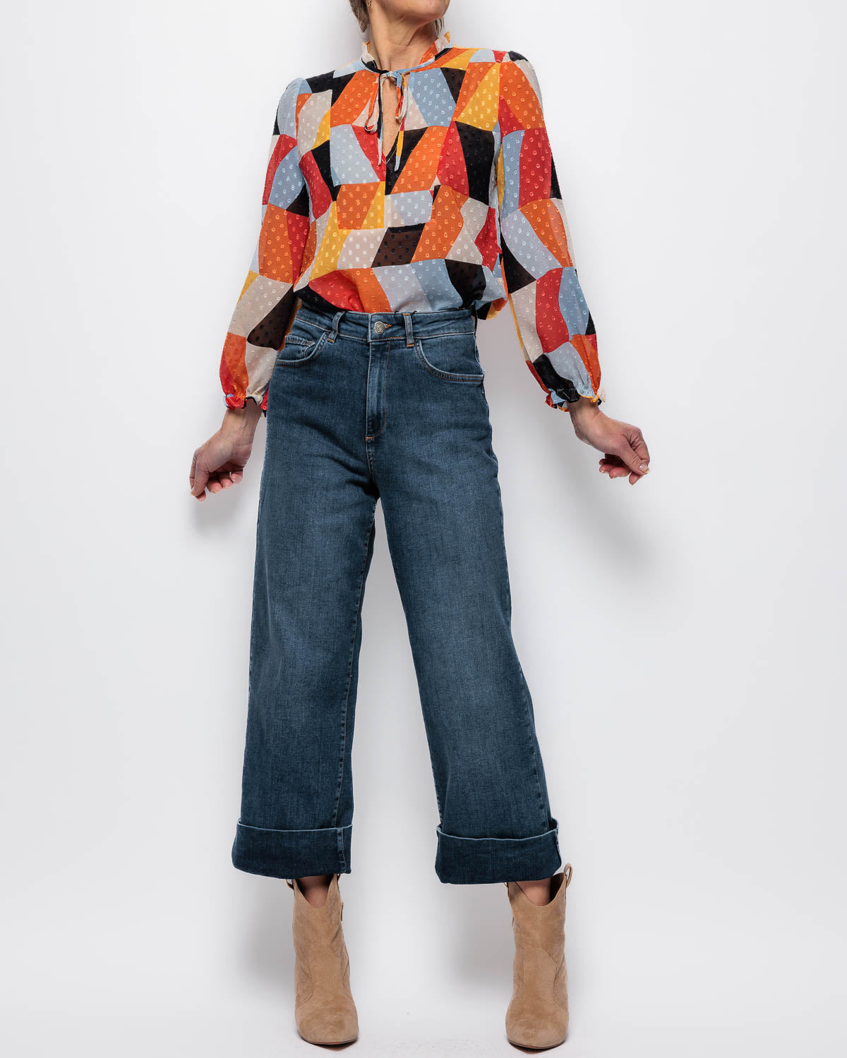 Emme Marella Calerno Blouse in Large Multi Print