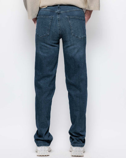 ICHI Twiggy Straight Jeans in Medium Blue