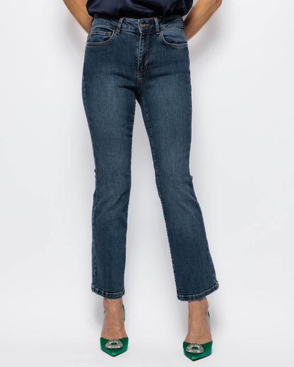Emme Marella Ibisco Jeans in Mid Blue Wash