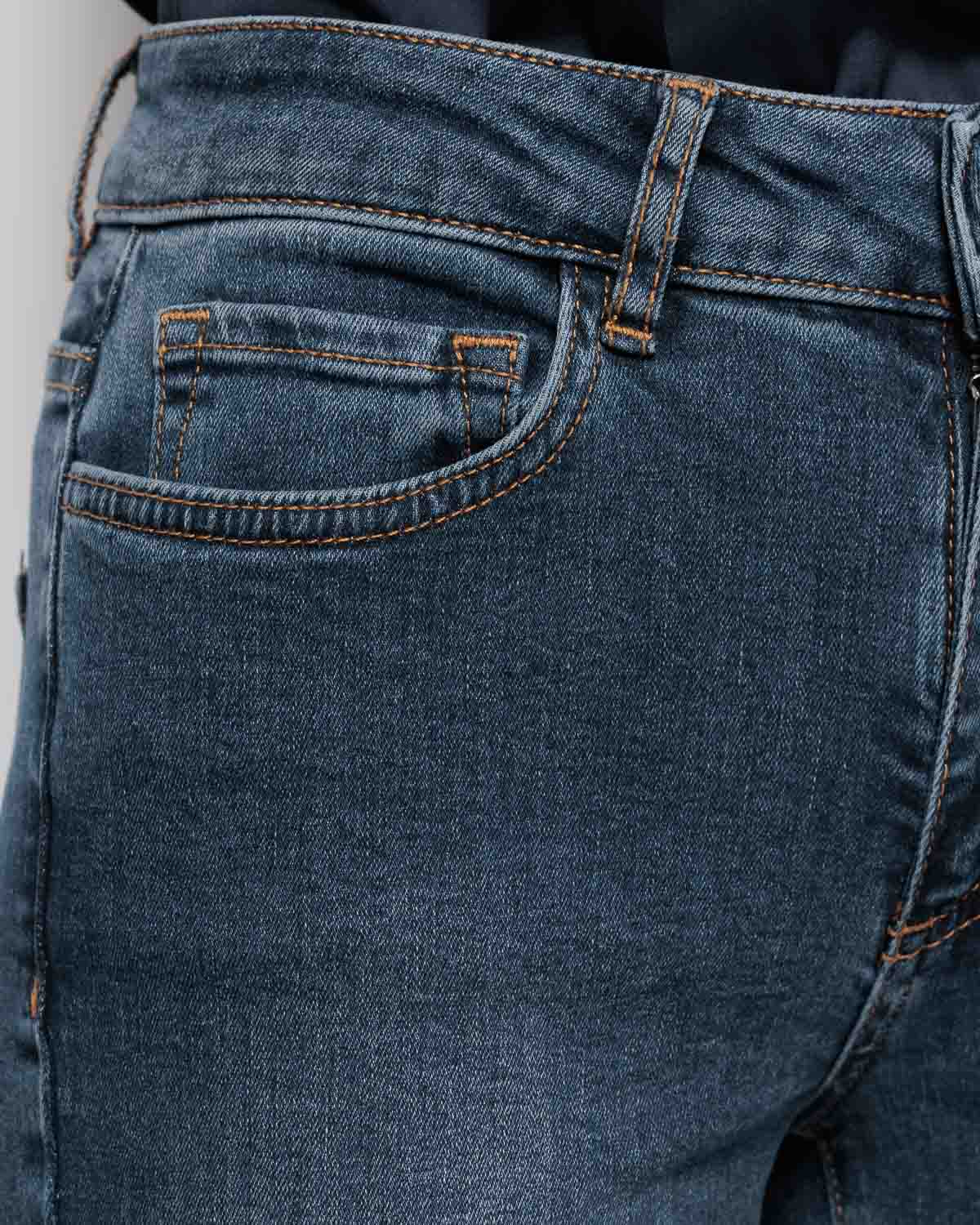 Emme Marella Ibisco Jeans in Mid Blue Wash