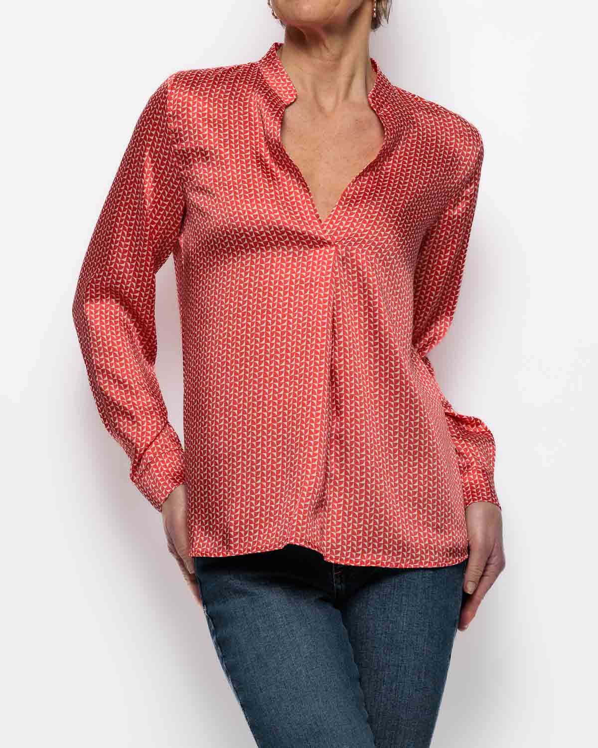 Emme Staffa Blouse in Coral
