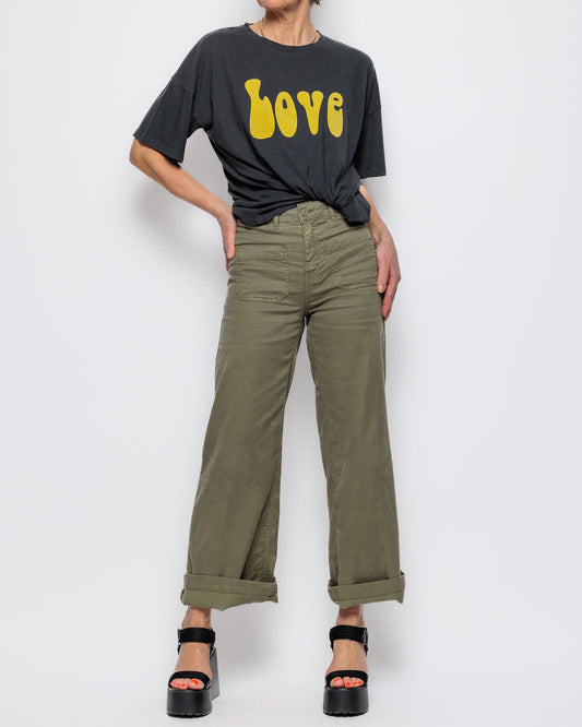 FIVE Love Tee in Carbon/Yellow