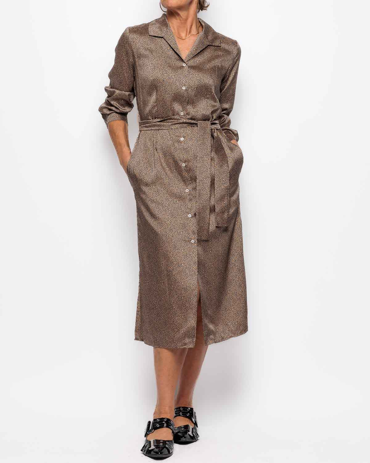 Emme Marella Ginosa Dress in Camel Dappled