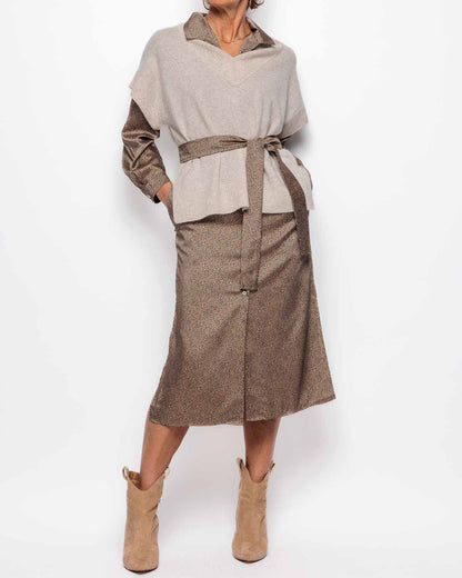 Emme Marella Ginosa Dress in Camel Dappled