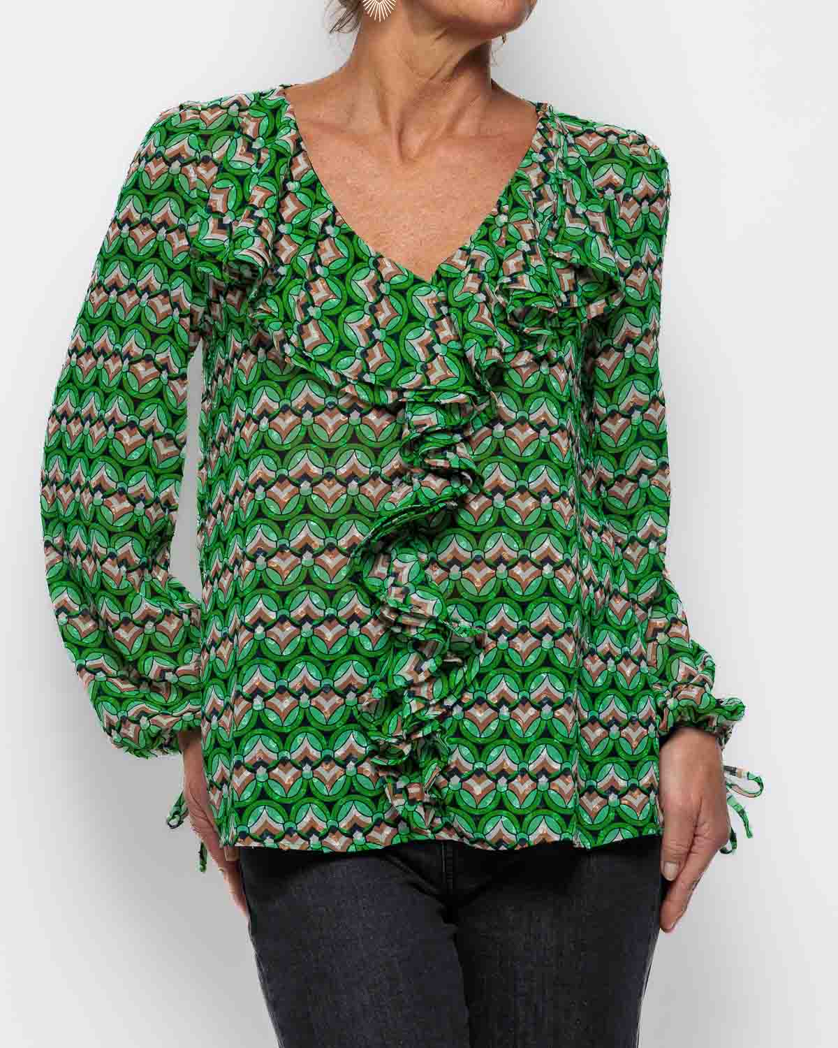 Emme Marella Glassa Shirt in Green