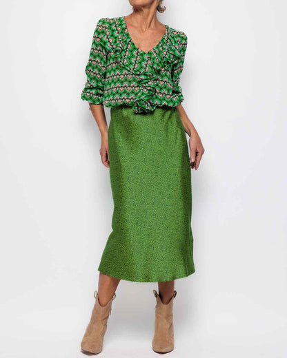 Emme Marella Glassa Shirt in Green