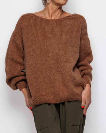 Marta Du Chateau Rosa Sweater in Camel