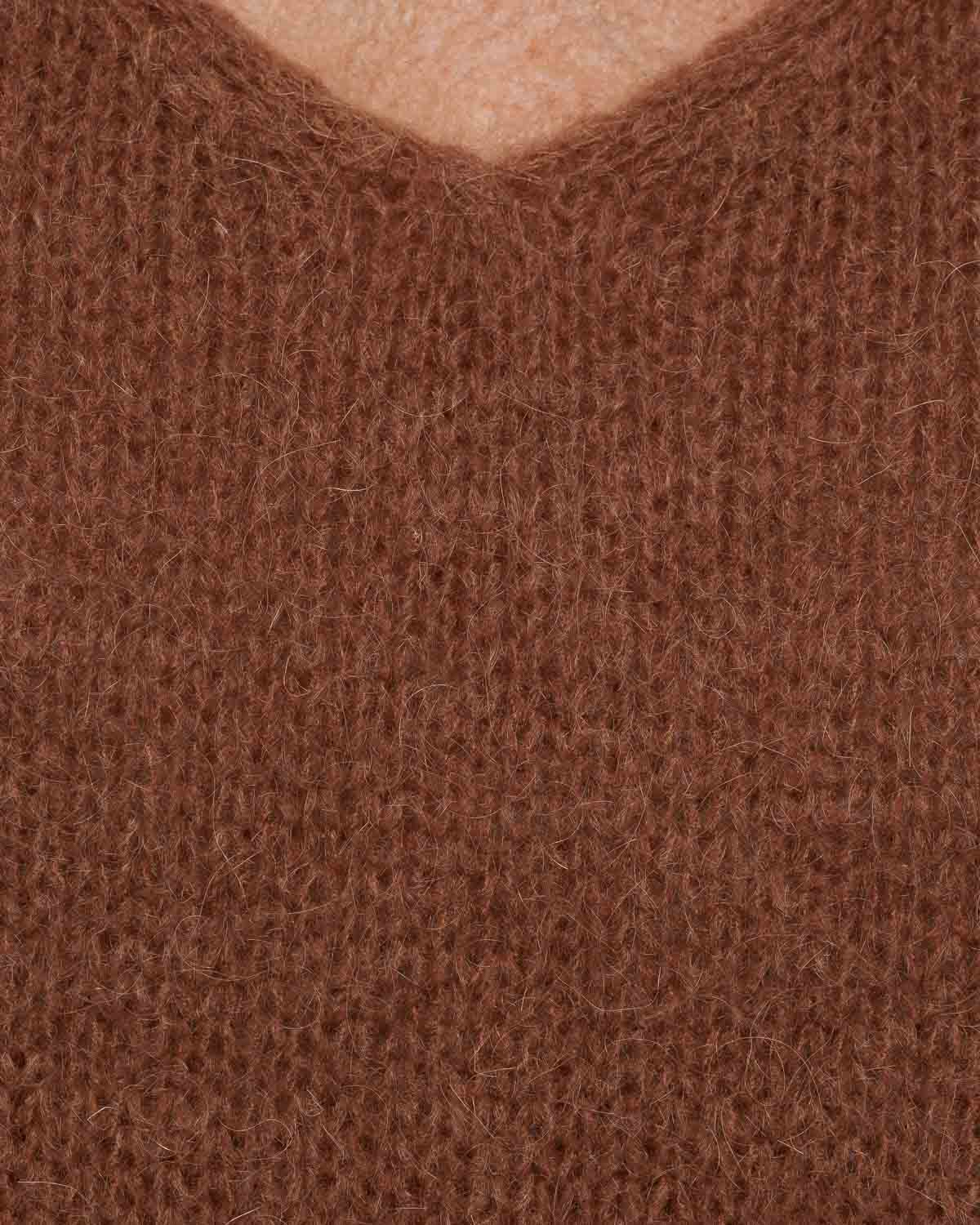 Marta Du Chateau Marlene Knitted Vest in Camel