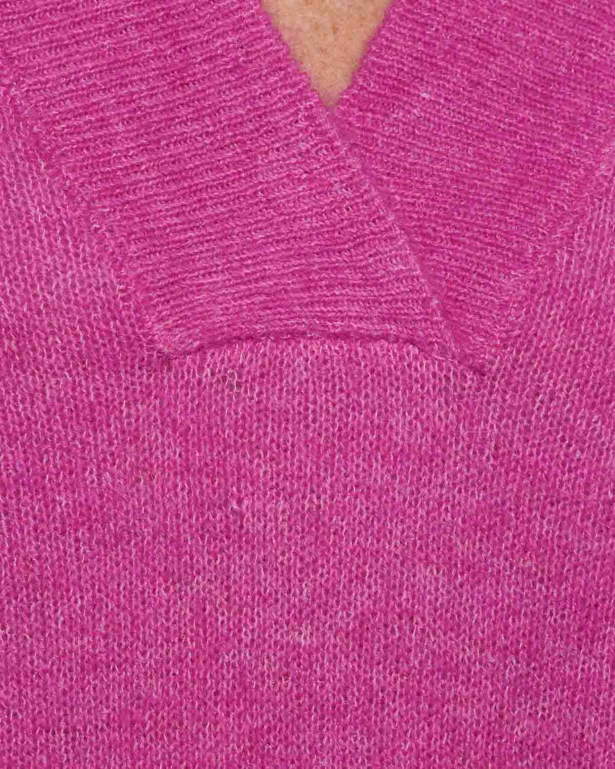 ICHI Kamara Pullover in Super Pink