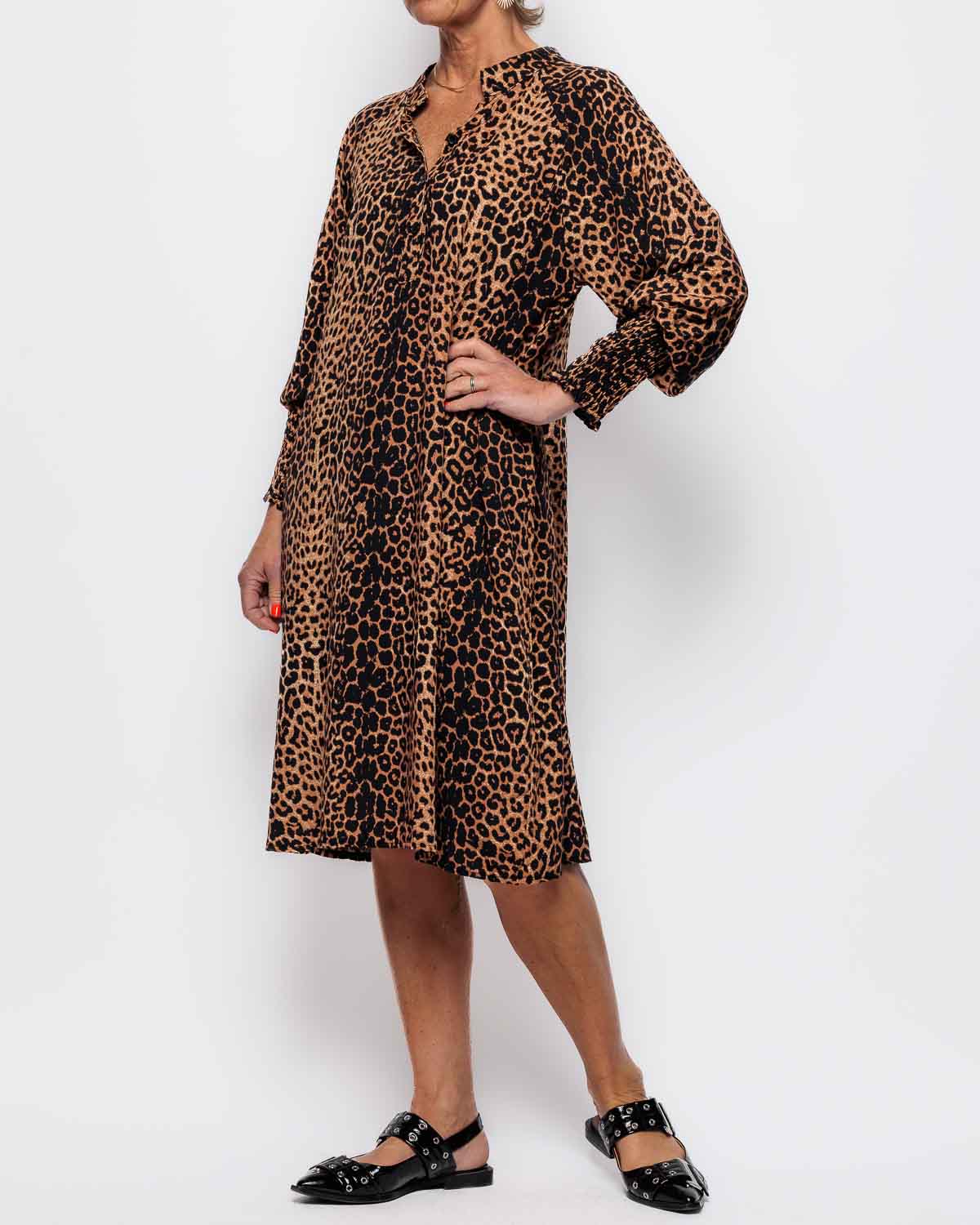 Marta Du Chateau Ceva Leopard Print Dress