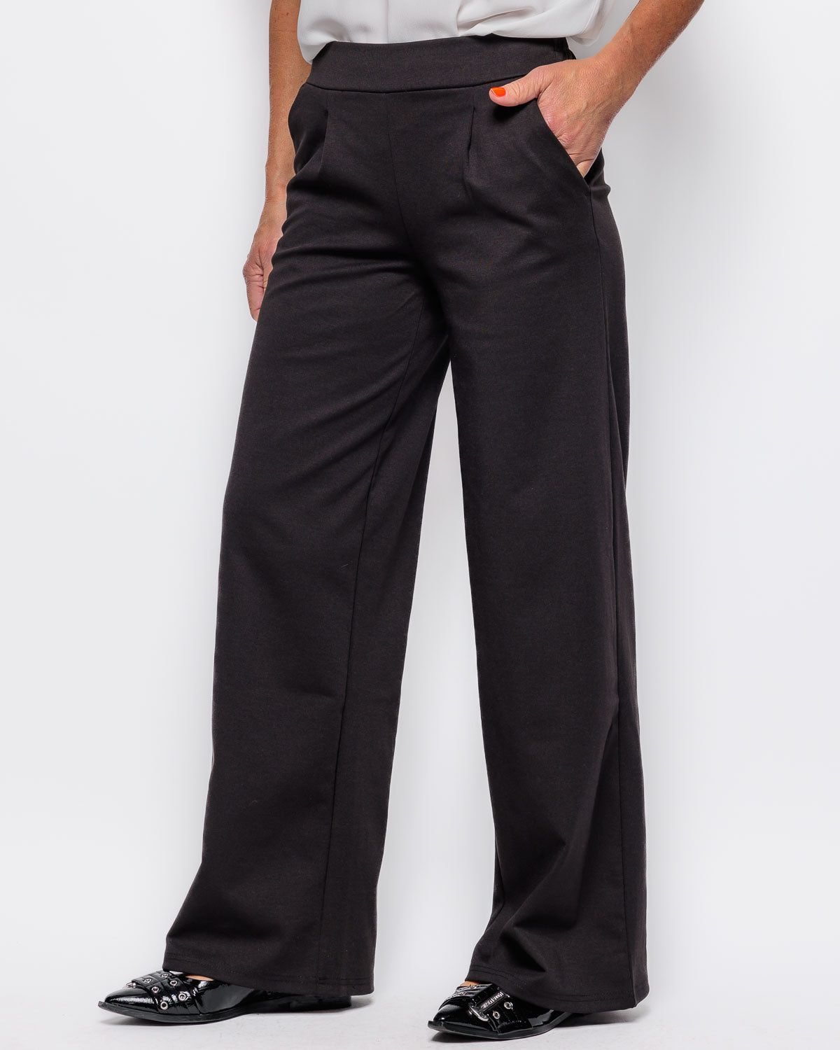 ICHI Kate Wide Trouser in Black