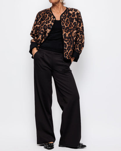 ICHI Kate Wide Trouser in Black