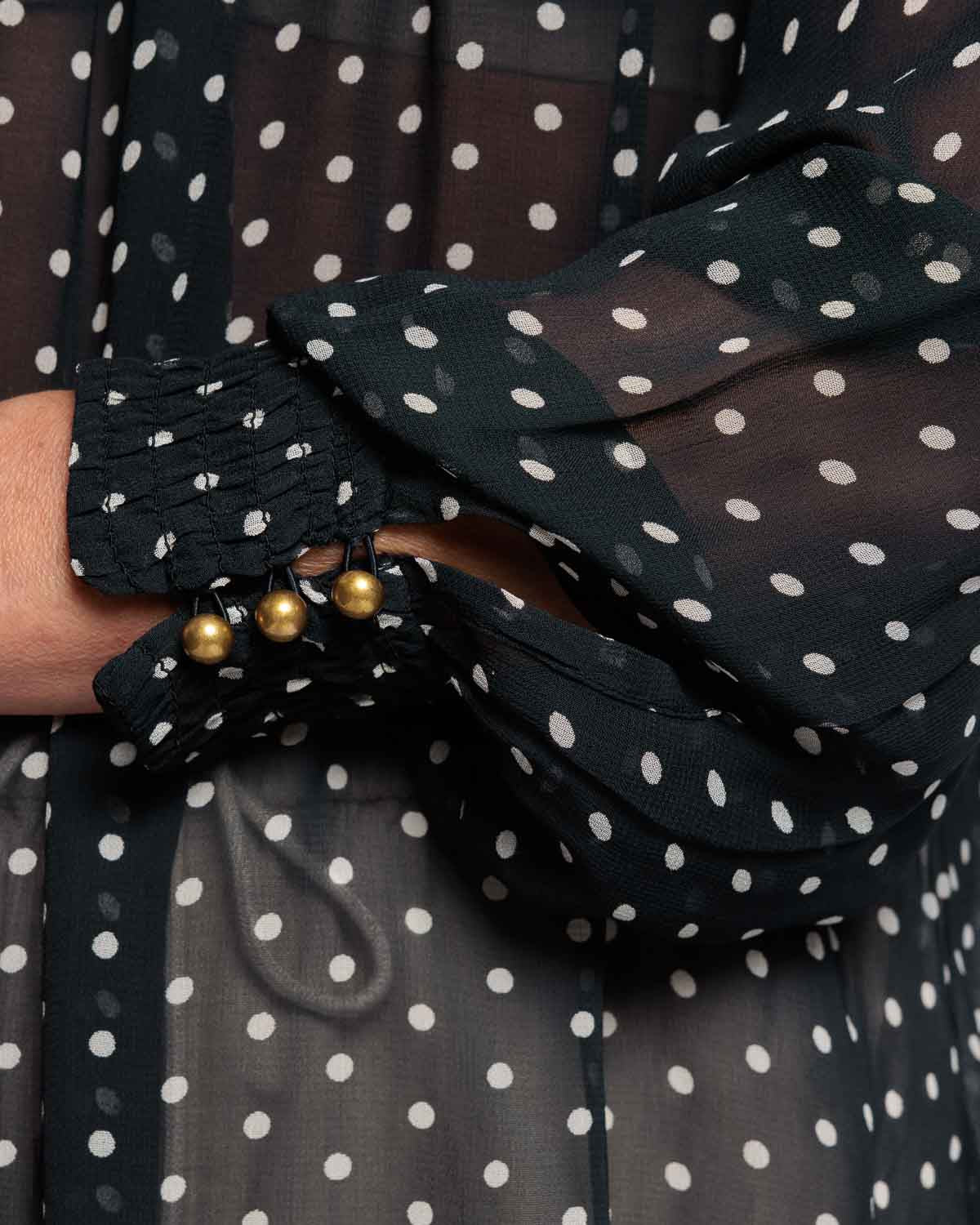 Part Two Laja Blouse in Dark Navy Dot