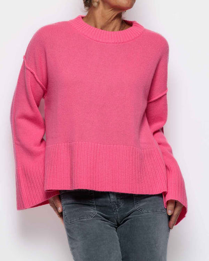 FIVE Pullover in Flash Pink