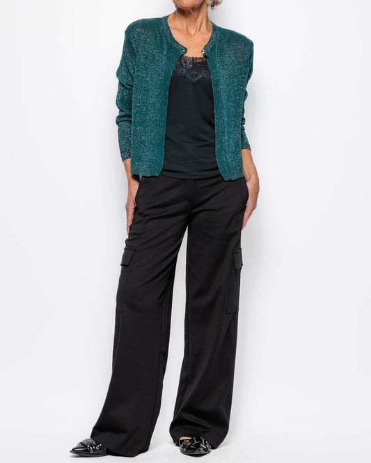 Traffic People Ava Cardigan in Teal