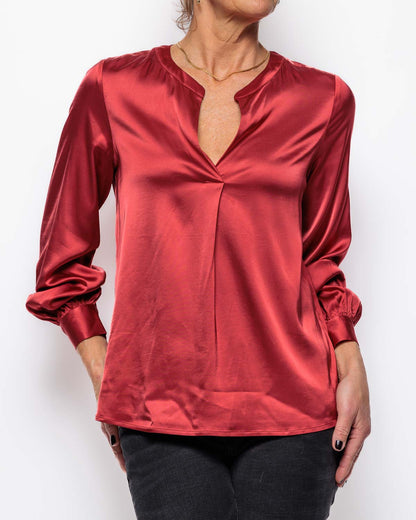 Mos Mosh Enfa Blouse in Garnet