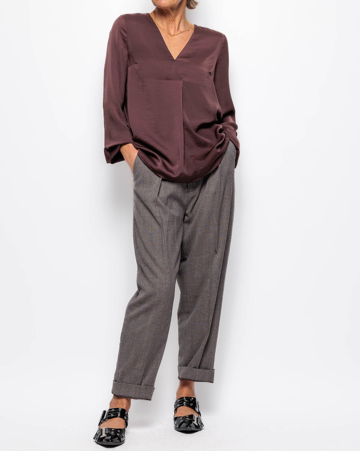 InWear Rinda Blouse in Brown Puce