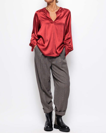 Mos Mosh Enfa Blouse in Garnet