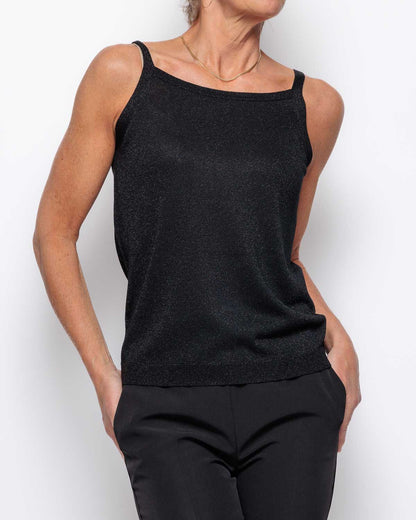 Emme Marella Profeta Knitted Top in Black
