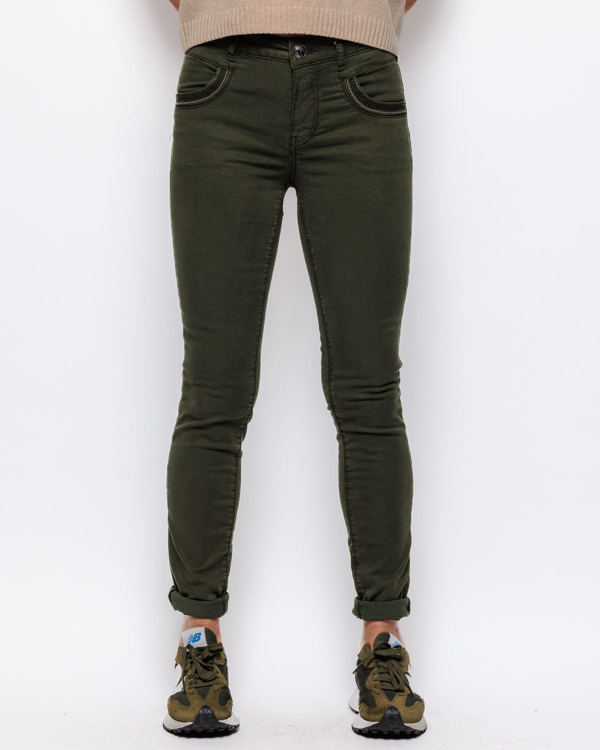 Mos Mosh Naomi Treasure Pant in Forest Night