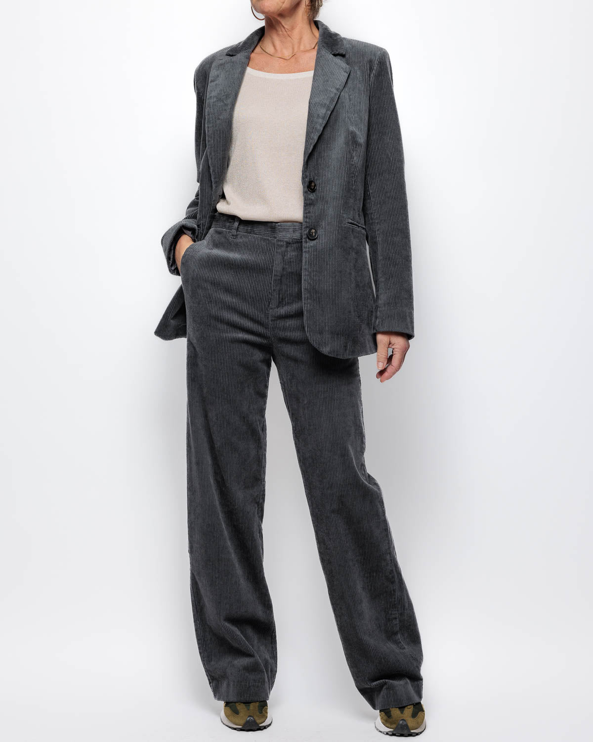 Part Two Clarisse Cord Trouser in Magnet