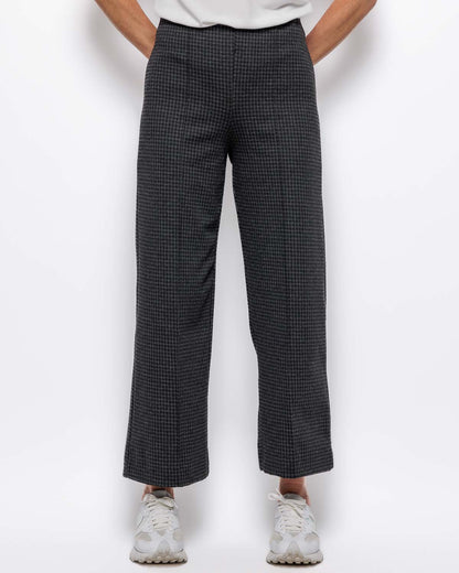 Part Two Ilisan Trouser in Two Tone Grey Check