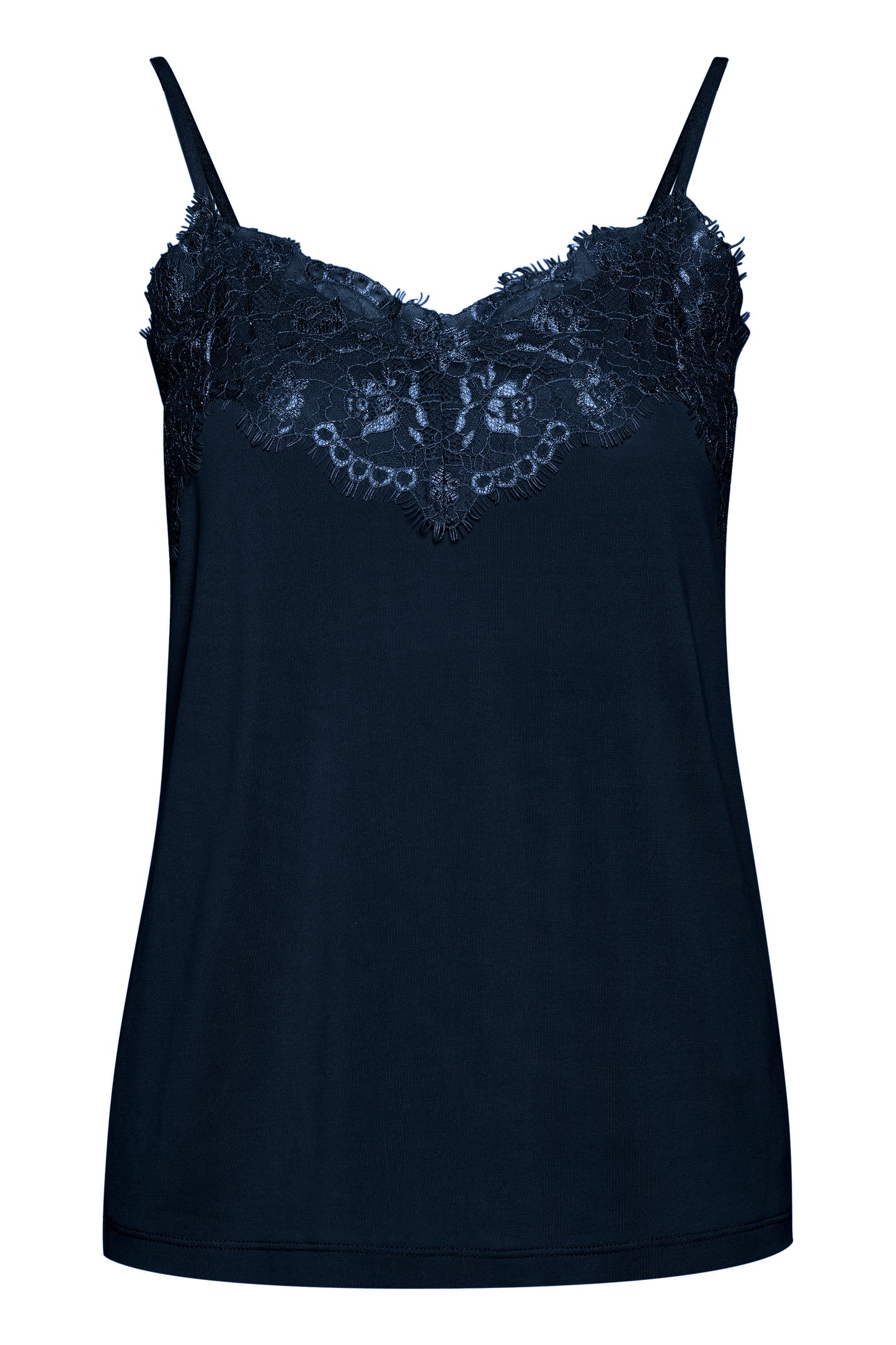ICHI Like Lace Cami in Total Eclipse
