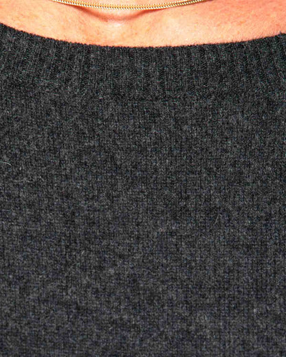 Caroline Cashmere N Sweater in Charcoal