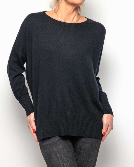 Caroline Cashmere Sweater in Black