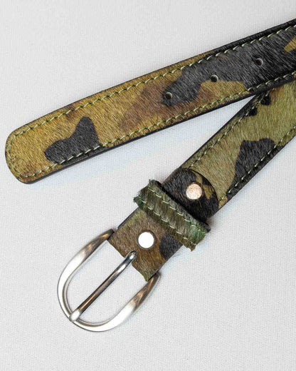 Hydestyle London Hide Leather Belt in Camouflage