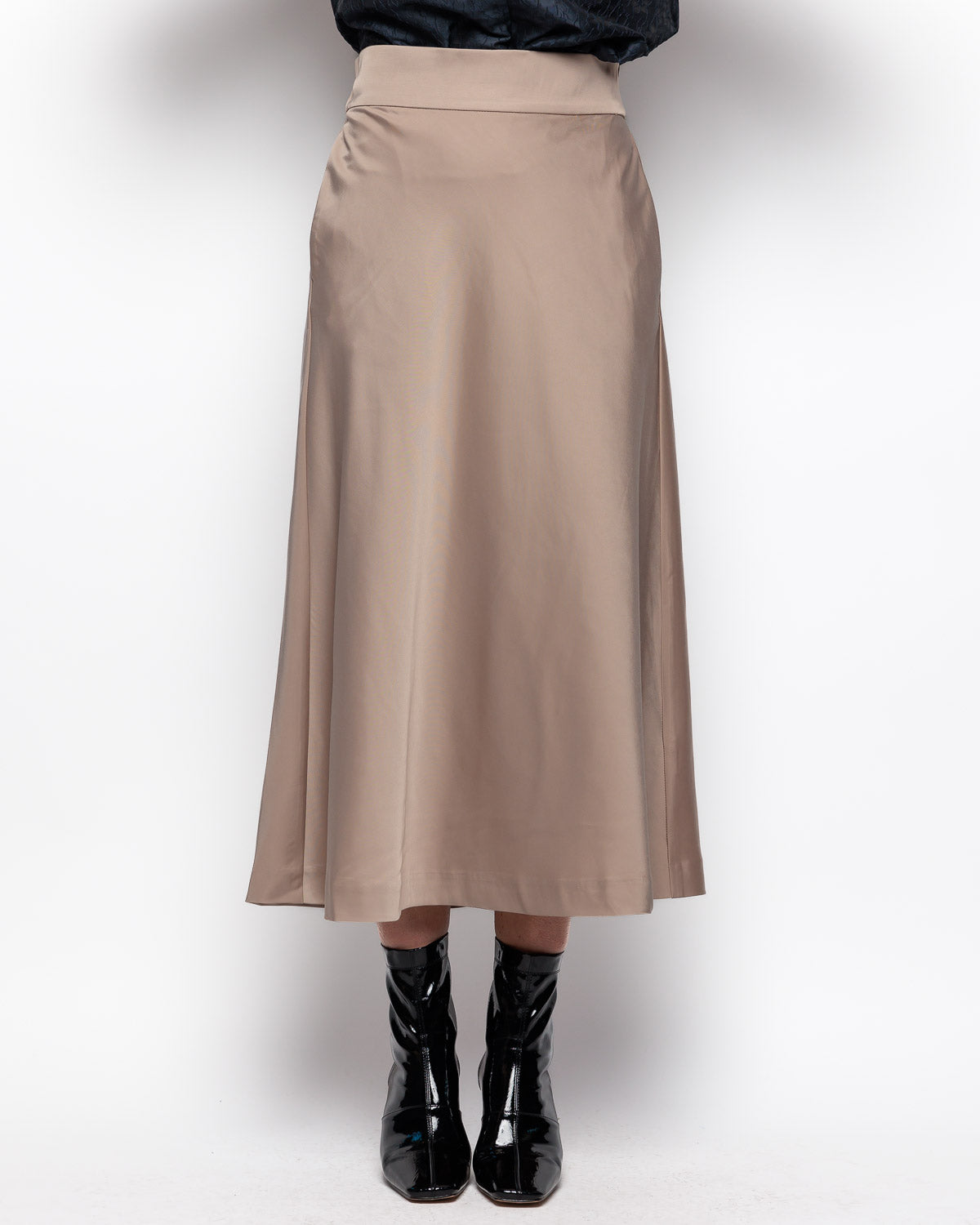 InWear Zilky Skirt in Mocha Grey