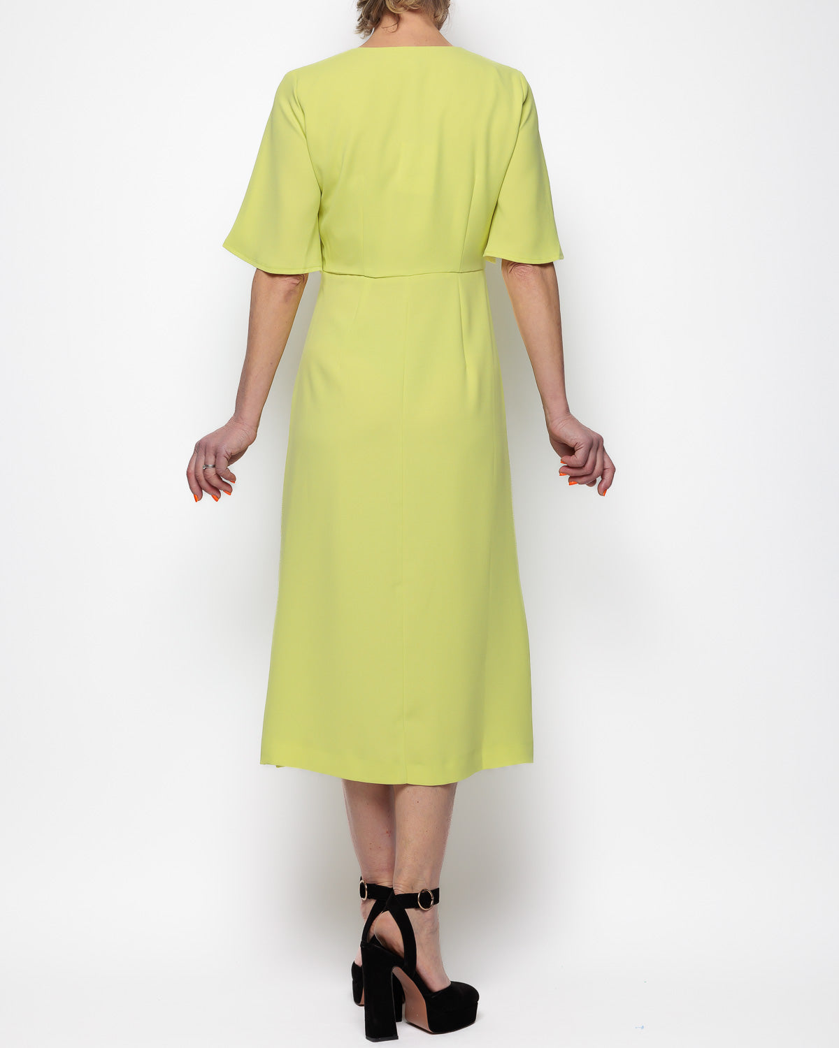 Emme Marella Whist Dress in Citrus Yellow